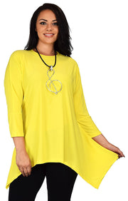 Summer Asymmetrical Fishtail Swing Tunic Shirt Top