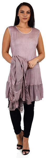 Dare2BStylish Women Plus Size 2 Piece Lace Cardigan Duster Blouse Top Set