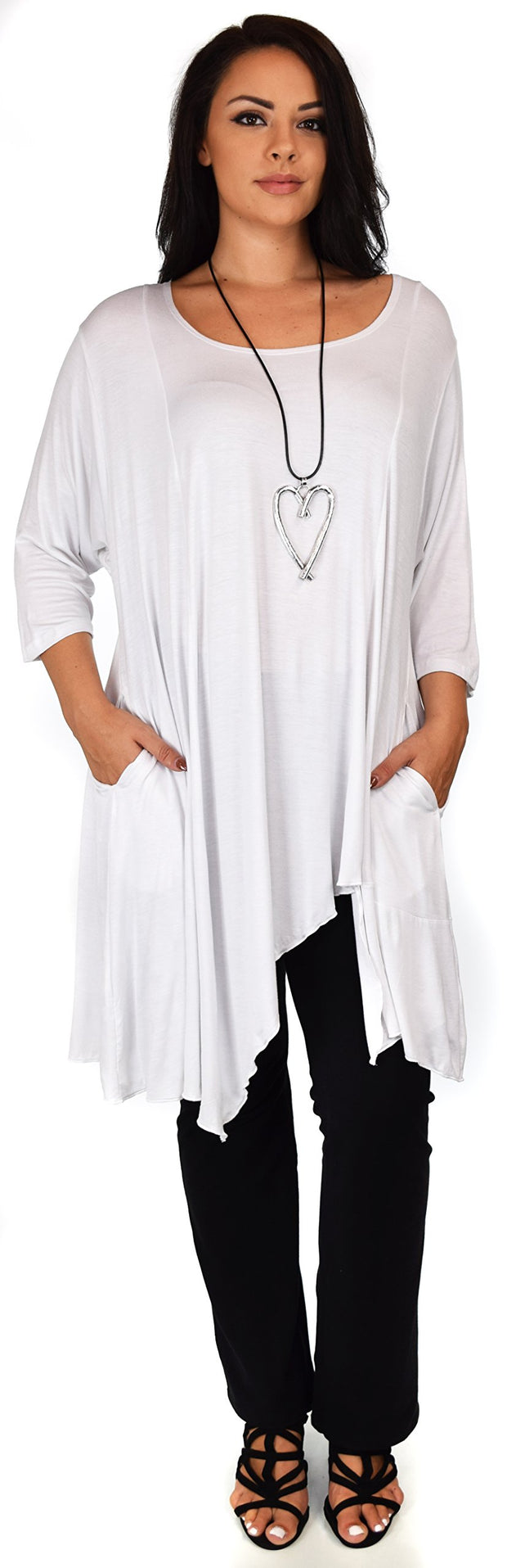 Plus Size Tunic, Full figured tunic, Summer Tunic,  Asymmetrical Tunic, Long Tunic, Designer Tunic, Women Tunic