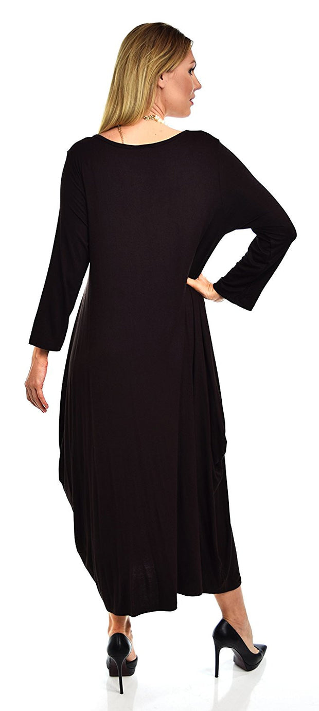 Lagenlook Plus Size Summer Dress Quirky Loose Fitting