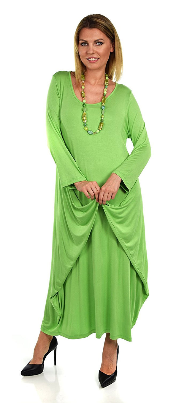 Lagenlook Plus Size Summer Dress Quirky Loose Fitting
