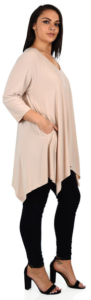 Comfyplus Tunic, Versatile and Oversize Tunic, lagen look Tunic,  Plus size tunic with side pockets. Fits 1XL/2XL/3XL