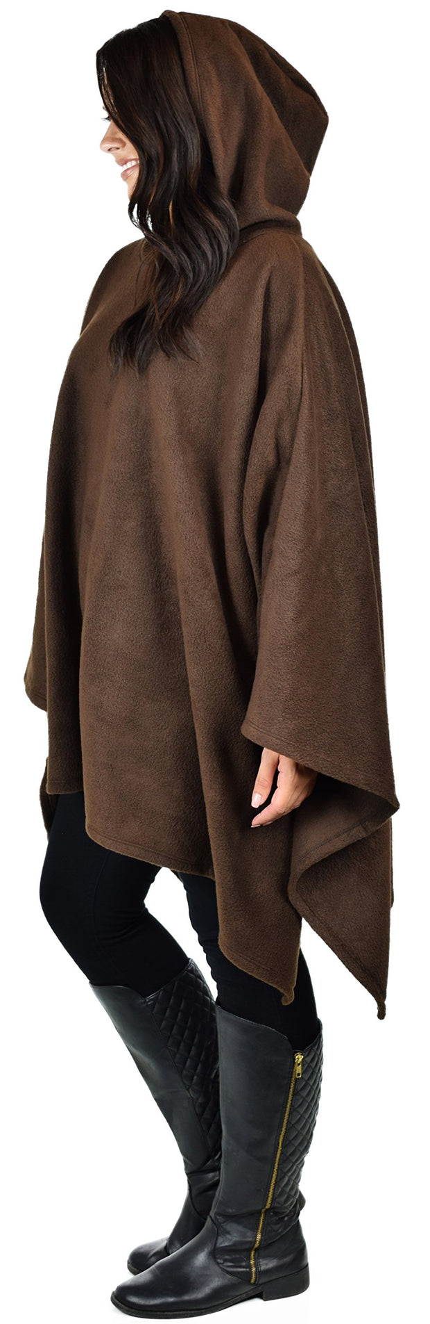 Dare2bStylish Women Poncho Style Hoodie Sweater Fleece Cover Up for Cold Weather