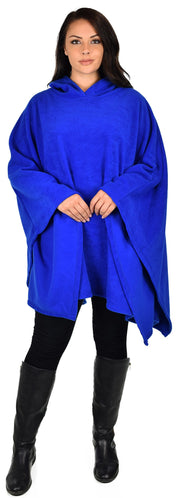 Dare2bStylish Women Poncho Style Hoodie Sweater Fleece Cover Up for Cold Weather