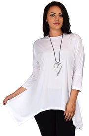 Summer Asymmetrical Fishtail Swing Tunic Shirt Top