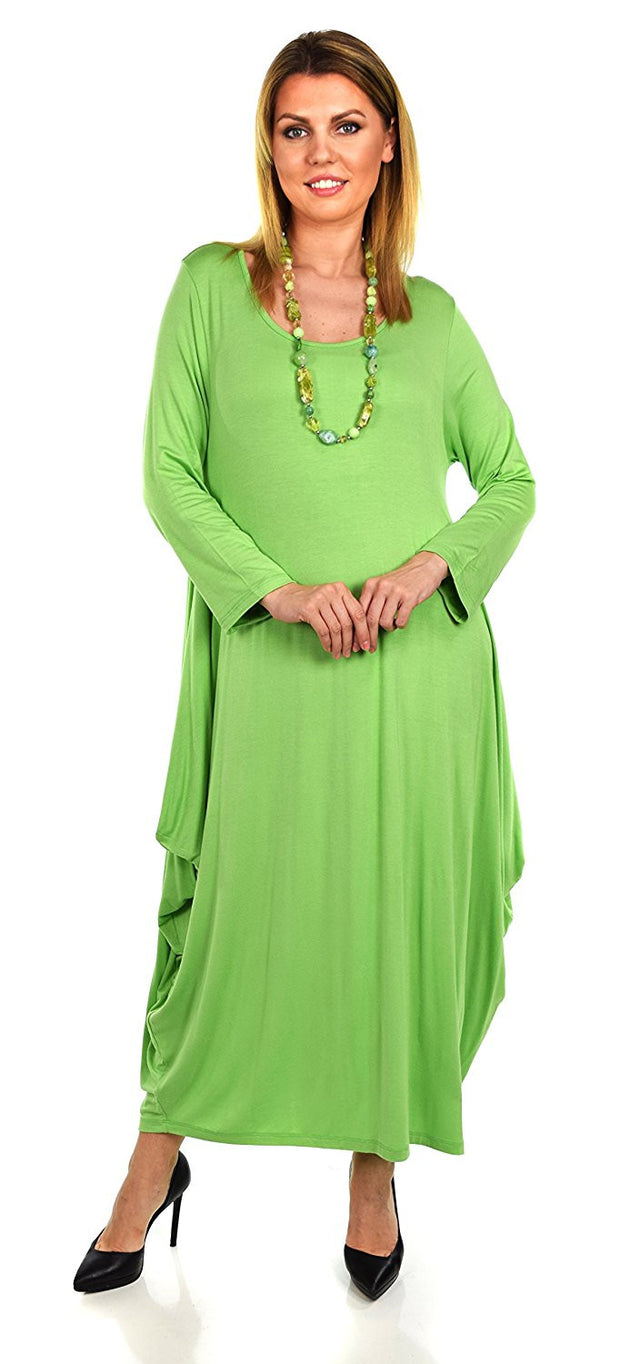 Lagenlook Plus Size Summer Dress Quirky Loose Fitting
