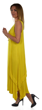 Sleeveless Loose Fitting Maxi Summer Dress in Plus Sizes