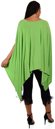 Dare2bStylish Women Versatile Loose Fit Dolman Poncho Tunic Dress Top Cover Up
