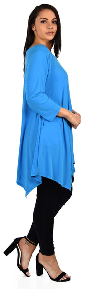 Comfyplus Tunic, Versatile and Oversize Tunic, lagen look Tunic,  Plus size tunic with side pockets. Fits 1XL/2XL/3XL