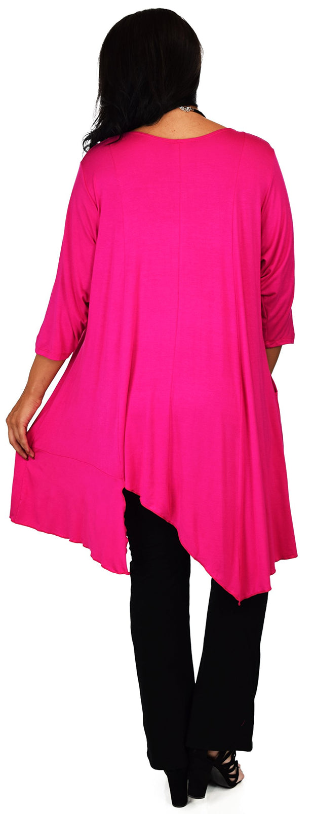 Plus Size Tunic, Full figured tunic, Summer Tunic,  Asymmetrical Tunic, Long Tunic, Designer Tunic, Women Tunic
