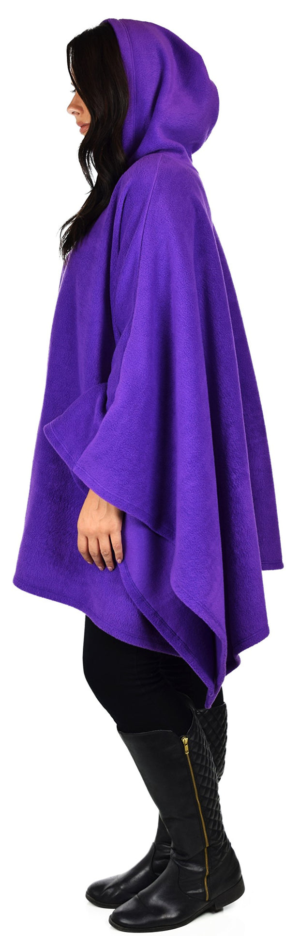 Dare2bStylish Women Poncho Style Hoodie Sweater Fleece Cover Up for Cold Weather