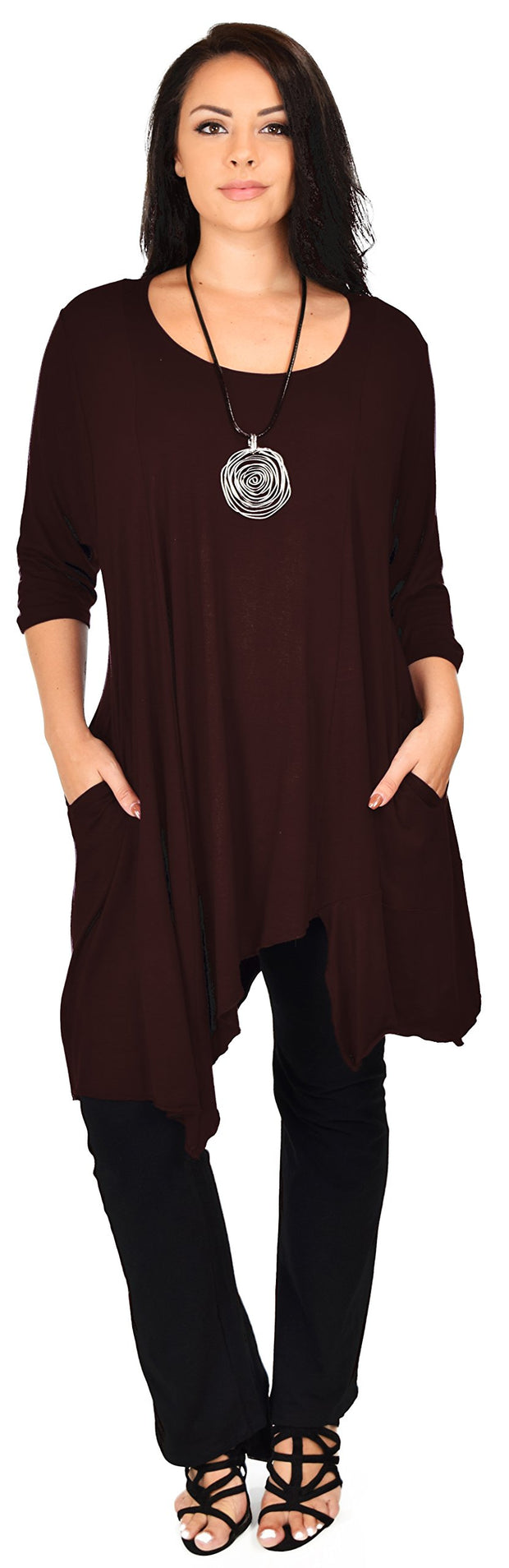 Plus Size Tunic, Full figured tunic, Summer Tunic,  Asymmetrical Tunic, Long Tunic, Designer Tunic, Women Tunic