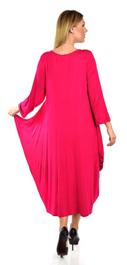 Lagenlook Plus Size Summer Dress Quirky Loose Fitting