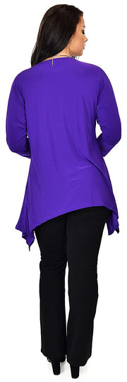 Summer Asymmetrical Fishtail Swing Tunic Shirt Top