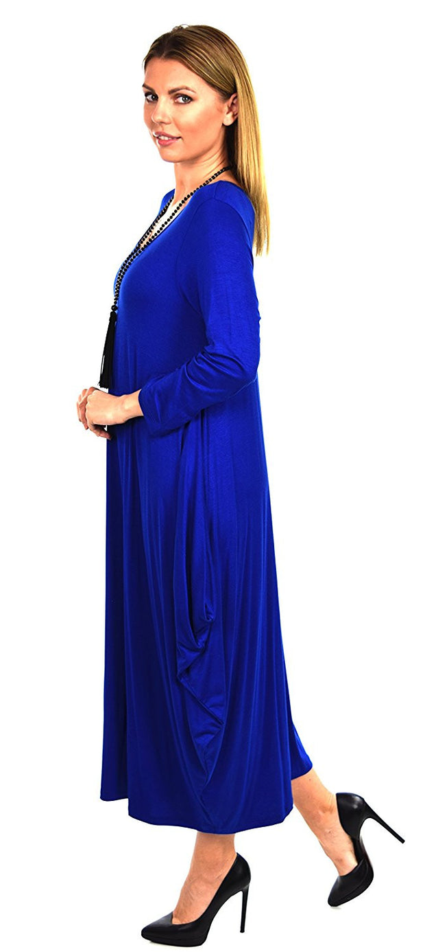 Lagenlook Plus Size Summer Dress Quirky Loose Fitting