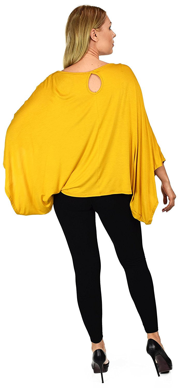 Plus Size Poncho Top, Summer Tunic, Oversize Tunic, Women Blouse Top | Poncho Style Cover Up