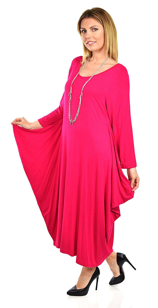 Lagenlook Plus Size Summer Dress Quirky Loose Fitting