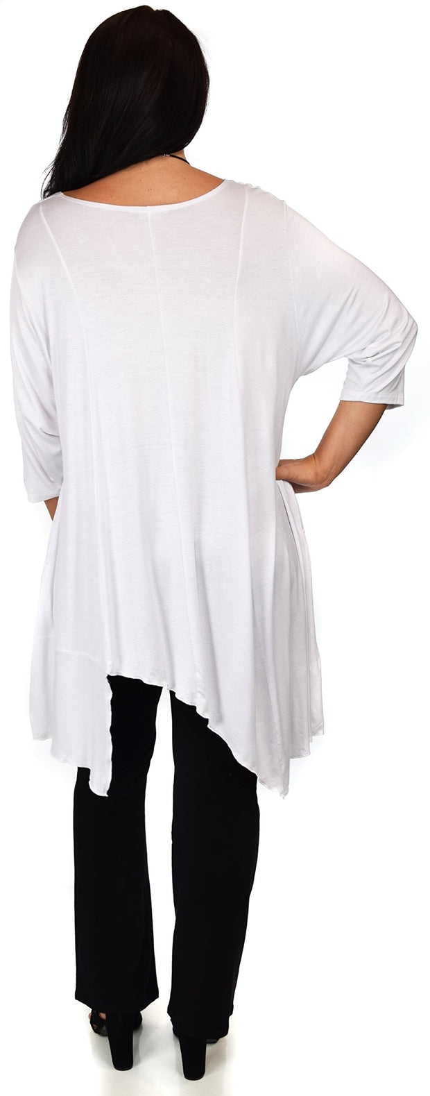 Plus Size Tunic, Full figured tunic, Summer Tunic,  Asymmetrical Tunic, Long Tunic, Designer Tunic, Women Tunic