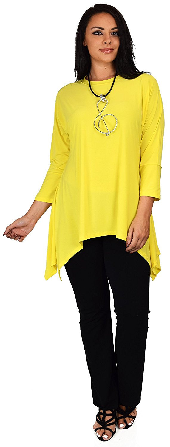Summer Asymmetrical Fishtail Swing Tunic Shirt Top
