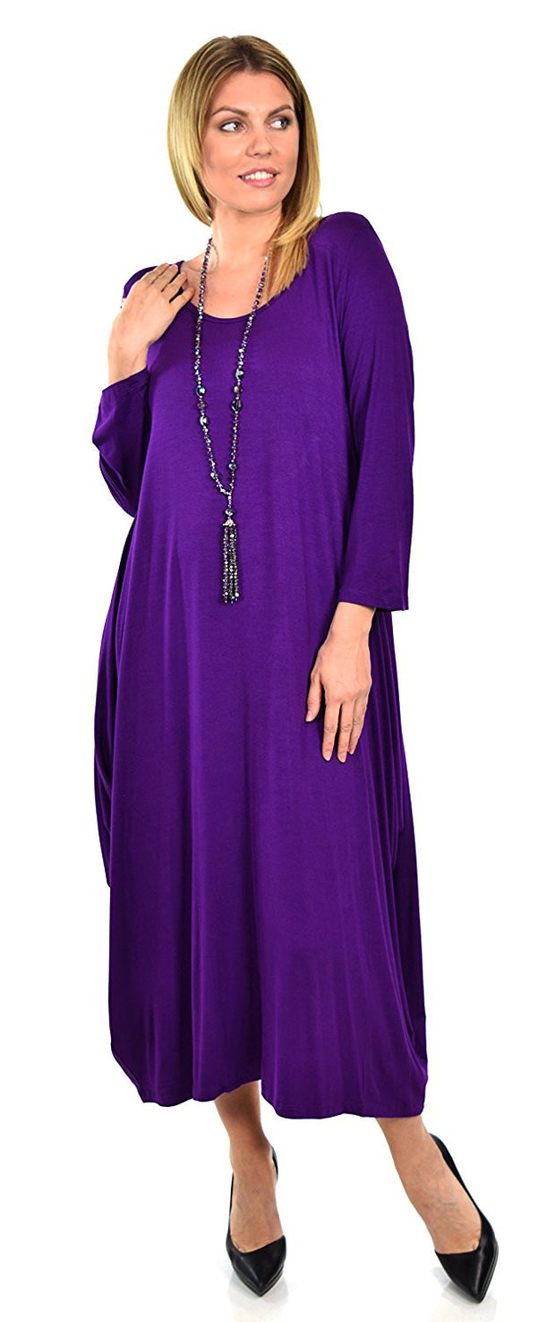 Lagenlook Plus Size Summer Dress Quirky Loose Fitting