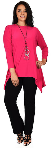 Summer Asymmetrical Fishtail Swing Tunic Shirt Top