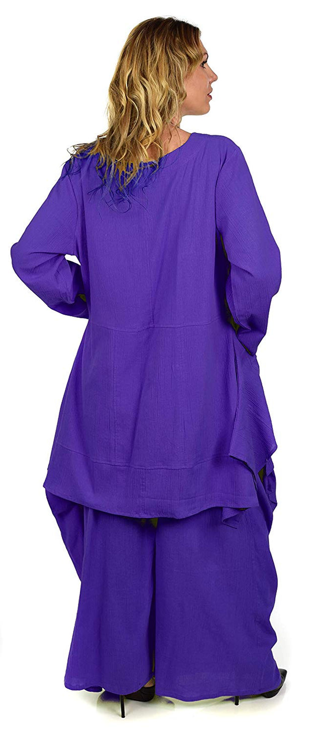 Dare2bStylish Pant set, Women 2 Piece pant set, lagenlook pant set, Cotton Gauze Pants Set,  Summer Outfit Regular and Plus Size