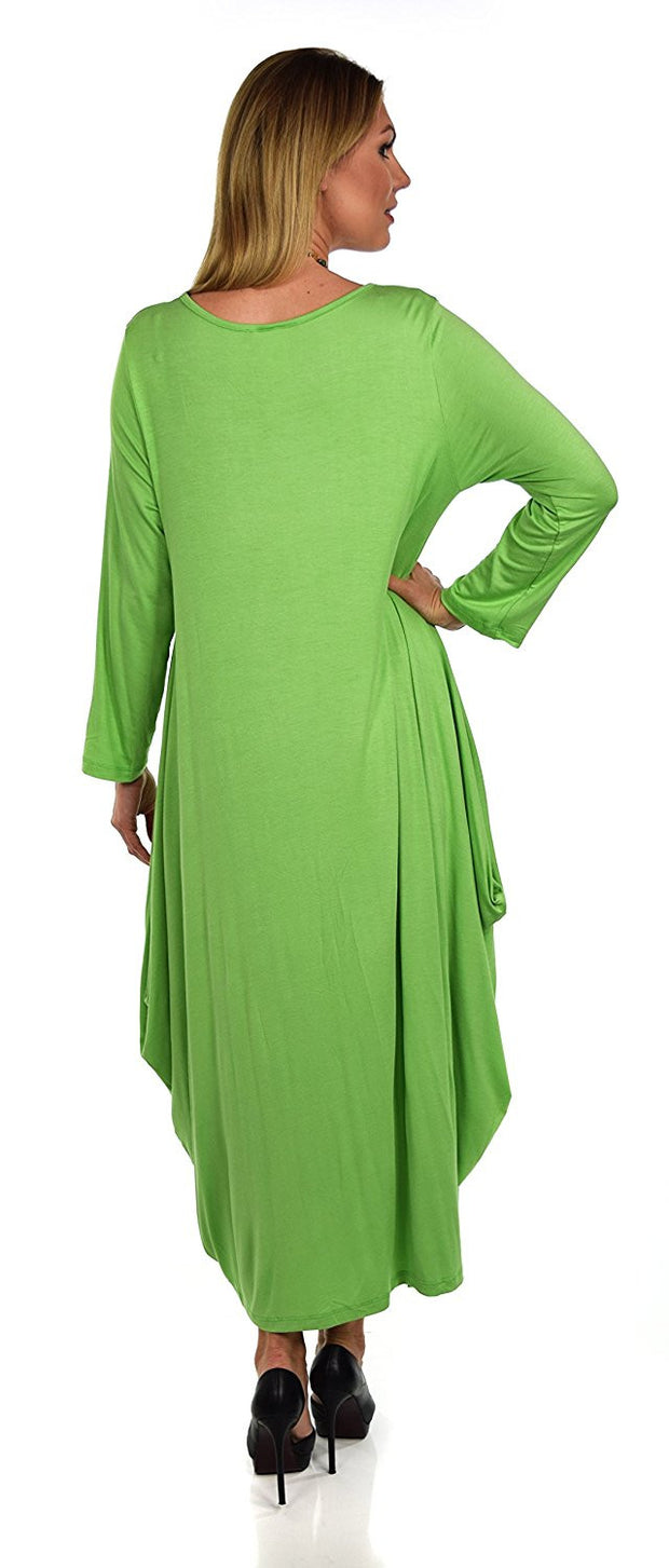Lagenlook Plus Size Summer Dress Quirky Loose Fitting
