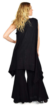 Dare2bStylish Women 2 Piece Summer Top & Flared Pants Set Outfit in Plus Sizes