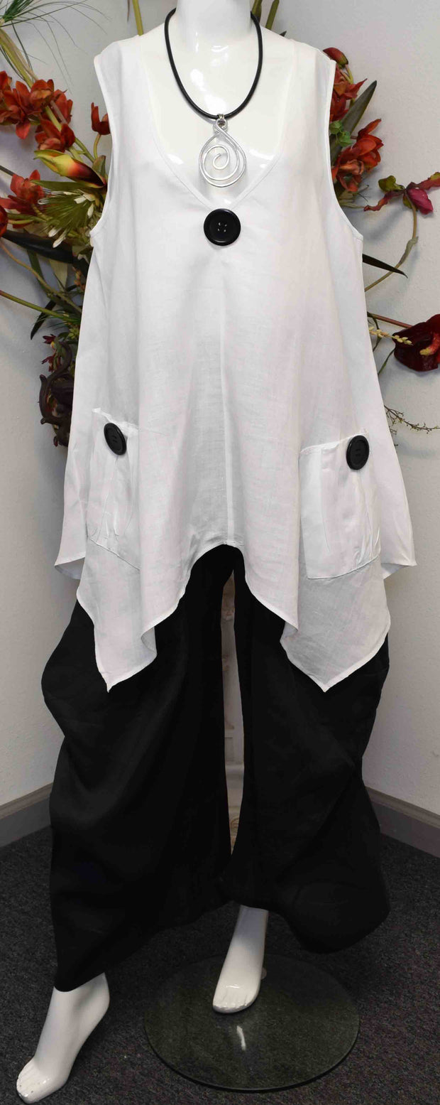 Linen Blouse, Linen Tunic, Plus Size Tunic, Asymetrical Tunic, Lagenlook Tunic, Plus size tunic top M TO 3XL