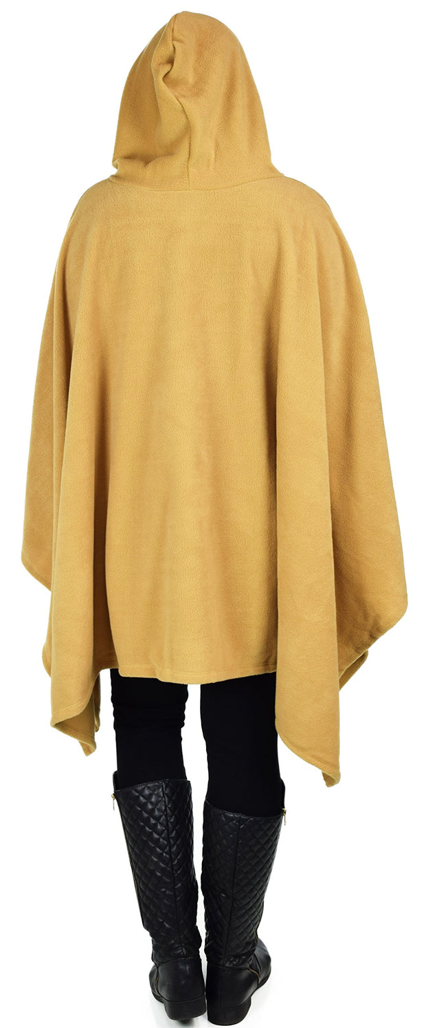 Dare2bStylish Women Poncho Style Hoodie Sweater Fleece Cover Up for Cold Weather