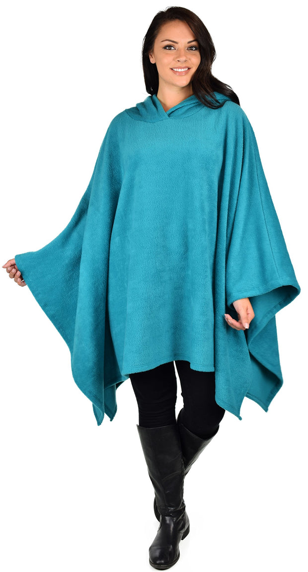 Dare2bStylish Women Poncho Style Hoodie Sweater Fleece Cover Up for Cold Weather