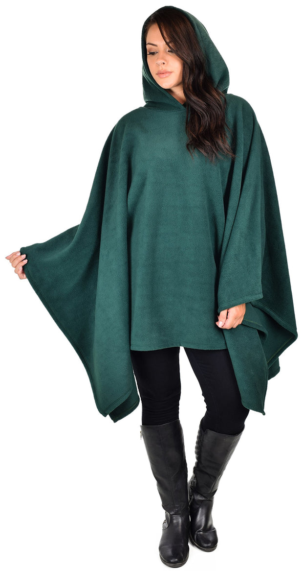 Dare2bStylish Women Poncho Style Hoodie Sweater Fleece Cover Up for Cold Weather