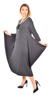 Lagenlook Plus Size Summer Dress Quirky Loose Fitting
