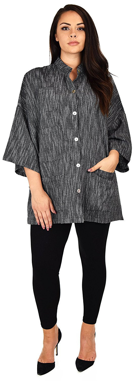 Oversized Shirt, Boxy Shirt, Button Down Tunic, Plus size shirt Plus size Blouse, Women Shirt, Cotton Blouse