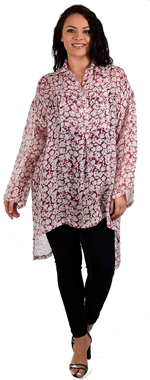 Zopali Plus Size Linen Gauze Top, Boxy linen tunic, Relaxed Fit tunic. –  Dare2Bstylish