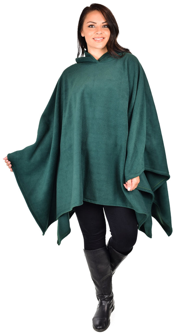 Dare2bStylish Women Poncho Style Hoodie Sweater Fleece Cover Up for Cold Weather