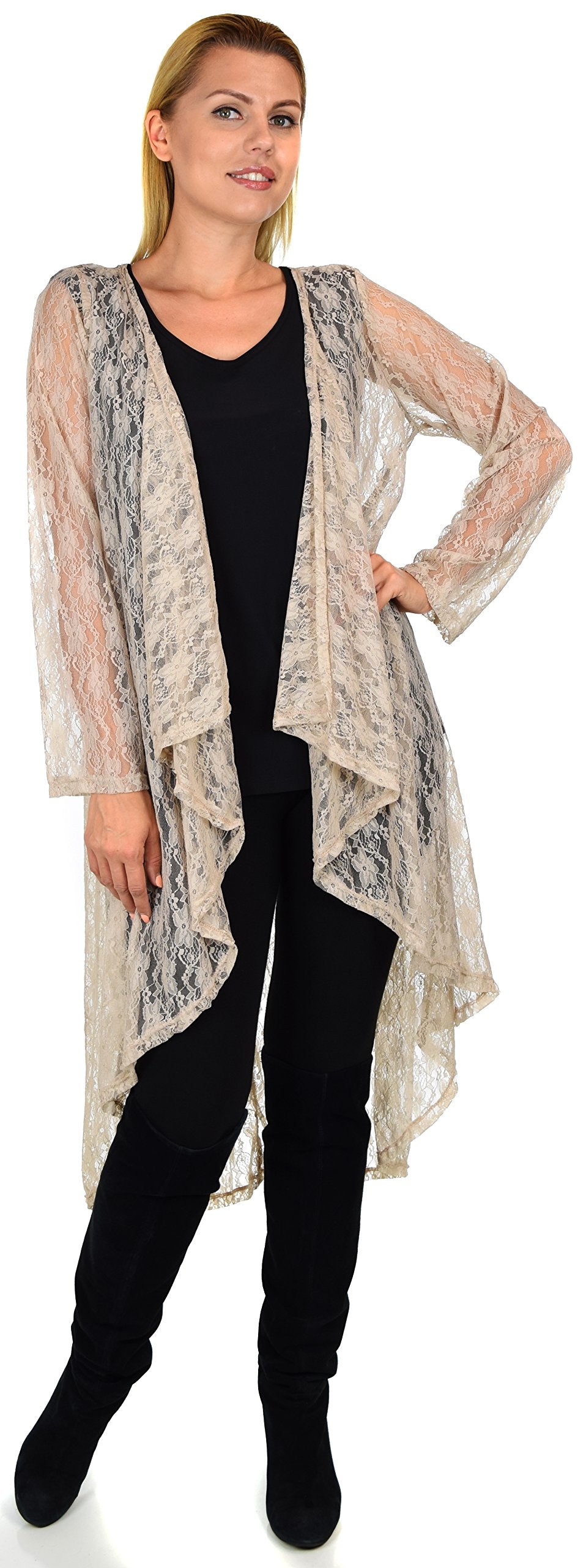 Plus size clearance lace duster vest