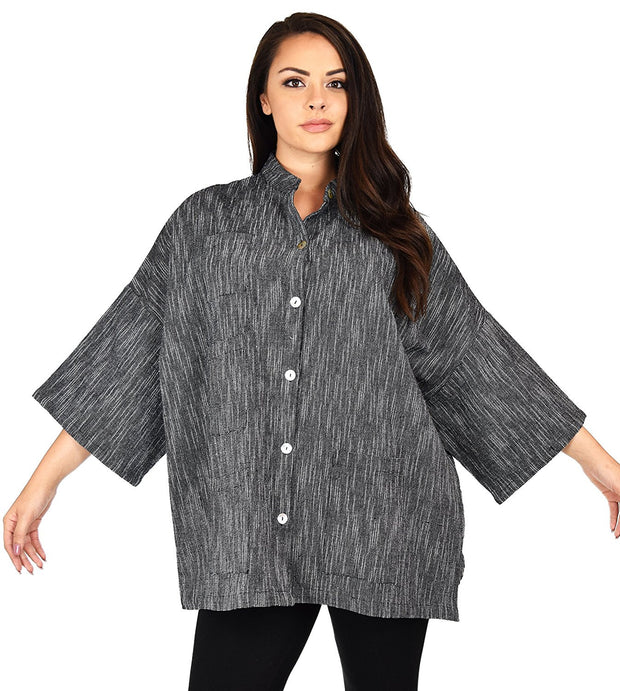 Oversized Shirt, Boxy Shirt, Button Down Tunic, Plus size shirt Plus size Blouse, Women Shirt, Cotton Blouse