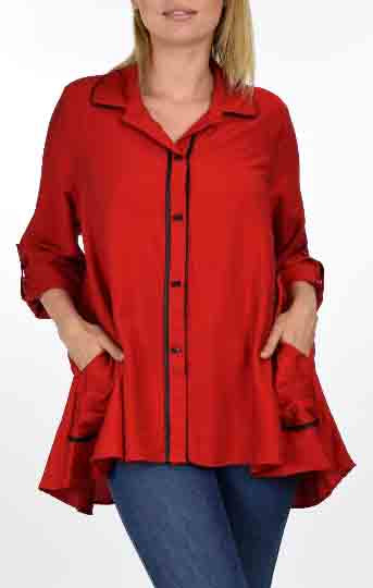 Stylish and Artsy Blouse, Designer Shirt, Plus size and Regular size lagenlook Shirt  from S to L.