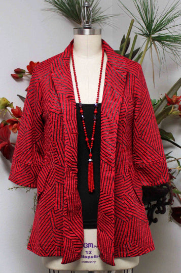 Designer and Exclusive Regular and Plus size jacket in High end Fabric. S to 3XL. Limited Cut