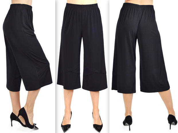 New Designer Plus Size Capri Pants with side pockets. 1XL/2XL/3XL