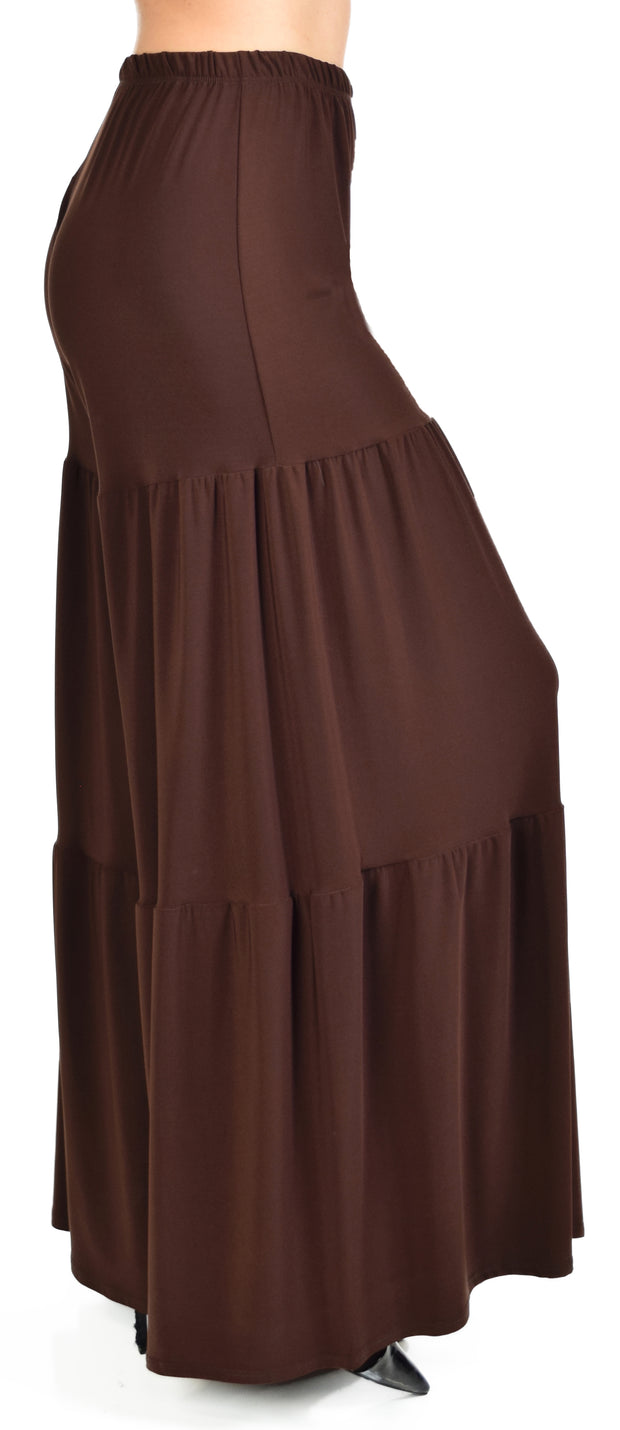 Designer Boho Pants, Tiered pants, Designer Plus size Pants, Palazzo Pants, Black Pants, Gaucho Pants, Brown Pants