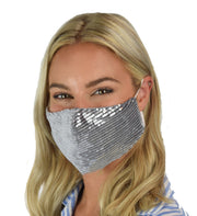 Party face Mask, Sequin Face Mask, 3 layer sequin mask, Reusable Face Mask, Adult Face Mask, Fashion Mask, Washable face mask, Unisex mask